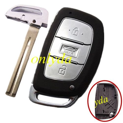 3 button remote key blank without battery place