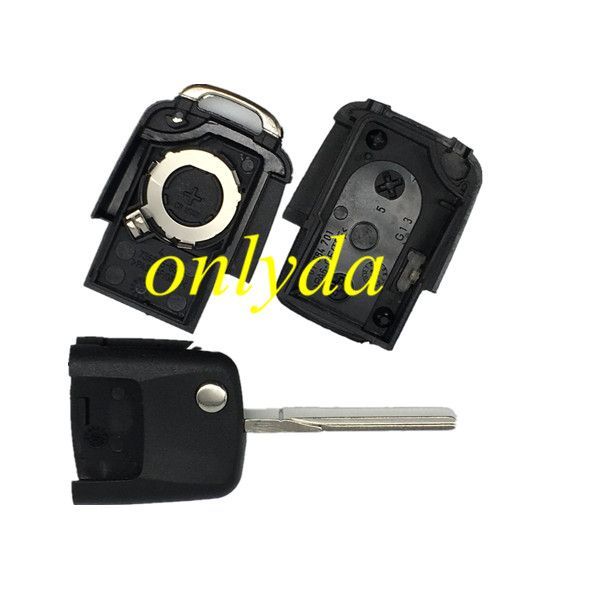 For VW 2 button remote key blank (the key head connect face is square)