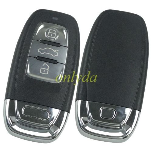 Audi 3 button remote key shell with blade with logo