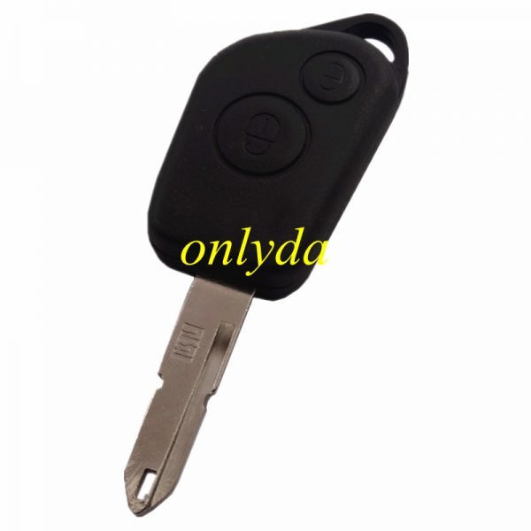 2 button remote key blank with battery part NE73 blade