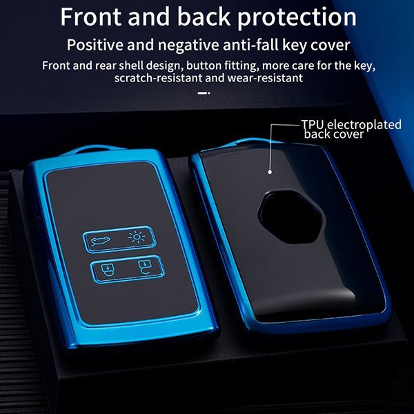 Renault 2 button TPU protective key case, please choose the color