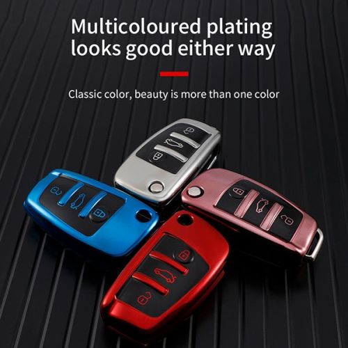 Audi A3/Q3/Q2L/A1/S3 3 button TPU protective key case,please choose the color