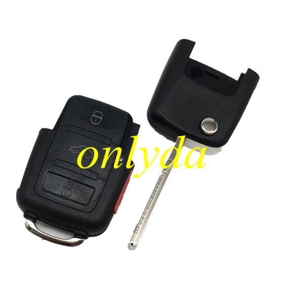 For VW 3+1 button remote blank part with panic button