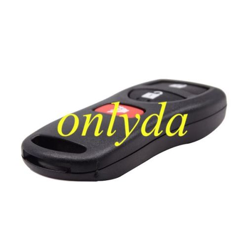 For Nissan SENTRA 3-Button Remote Shell with Rubber Pad