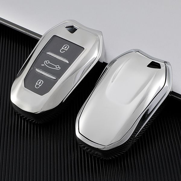 for Citroen TPU protective key case black or red color, please choose