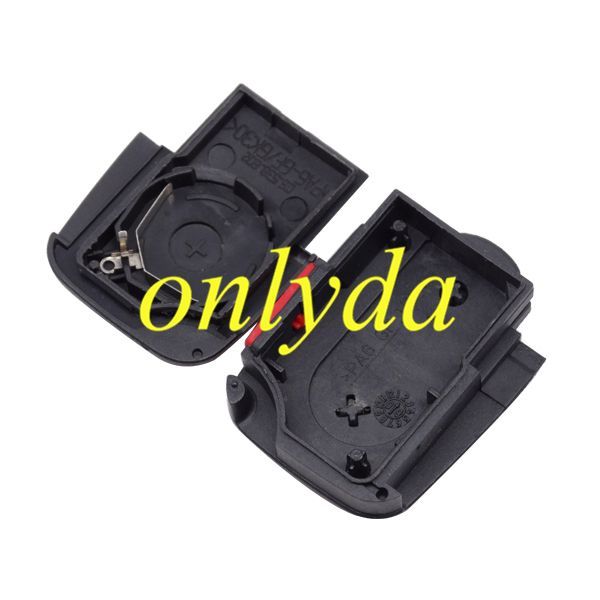 For Audi big battery, 2+1 button remote key blank part with panic 2032 model