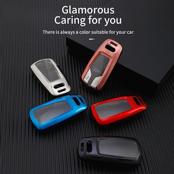 Audi TPU 3button TPU protective key case,please choose the color