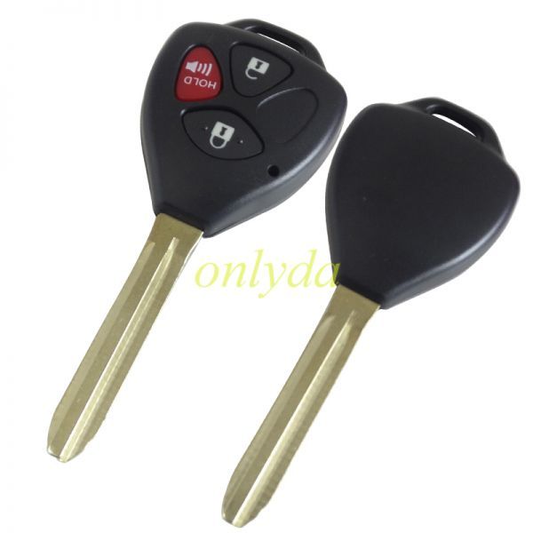 For toyota 2+1 button remote key shell with red panic ( no )
