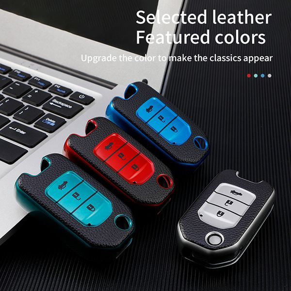 Honda 3 button TPU protective key case,please choose the color