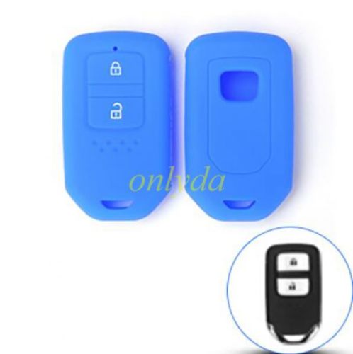 Honda 2 button silicon case (, Please choose the color, (Black MOQ 5 pcs; Blue, Red and other colorful Type MOQ 50 pcs))