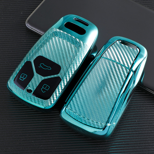 Audi new Q7,TT,A4,3 button TPU protective key case,please choose the color