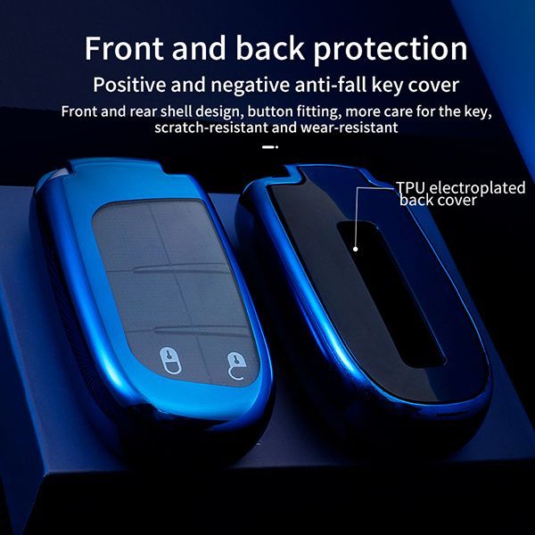 for Chrysler Jeep , Dodge TPU protective key case black or red color, please choose