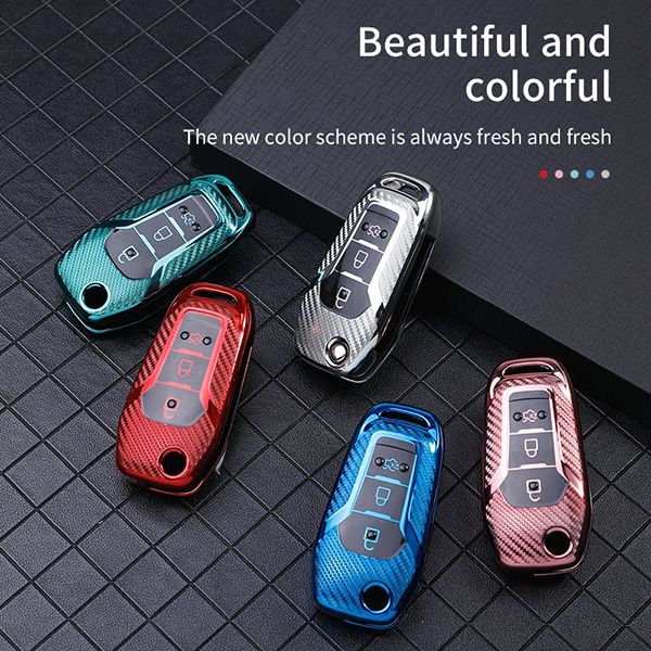 Ford 3 button TPU protective key case , please choose the color