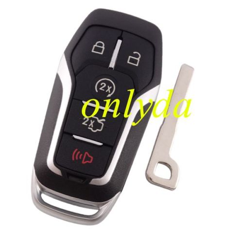 for Ford 4+1 button remote key shell with key blade