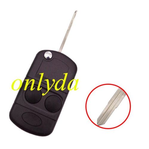 For landrover 2 button remote key flip blank (Can put chip inside)