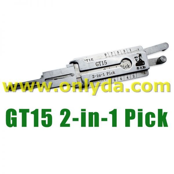 For Lishi Fiat GT15 2 In 1 tool