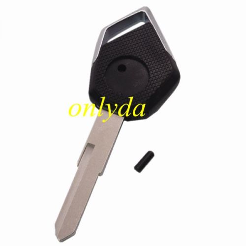 motorcycle key blank with right blade (black)