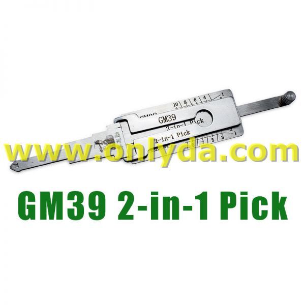 For Lishi GM39 2 in 1 tool