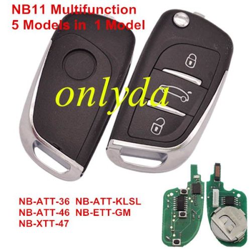 keyDIY brand NB11 Multifunction 3 button remote key