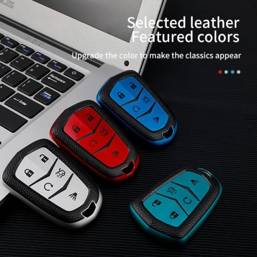 Cadillac 4 button TPU protective key case , please choose the color