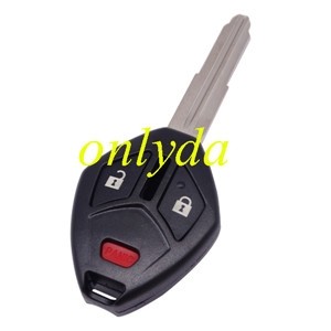 Mitsubishi remote key shell with 2+1 button with right blade