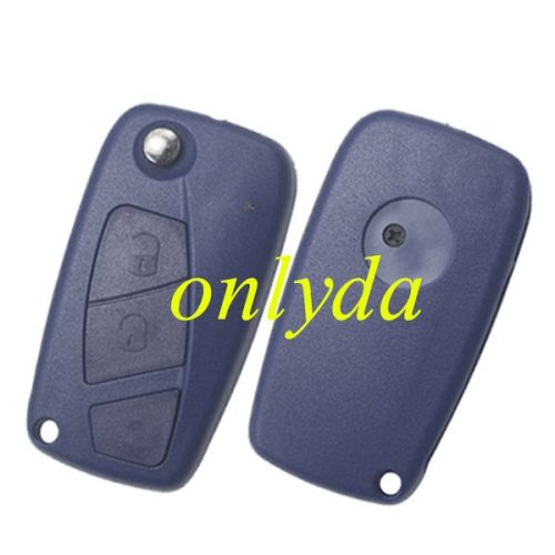 For Fiat 2 button remtoe key blank with special battery clamp Blue color