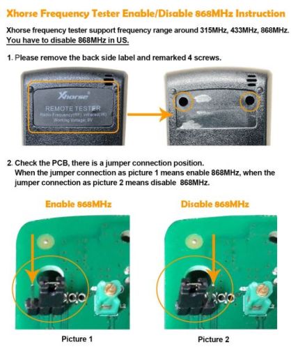 Xhorse remote tester Radio Frequency(RF) Infrared(IR)