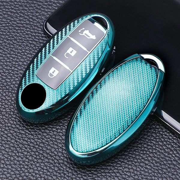 Nissan TPU protective 3 button key case，Transparent button， please choose the color