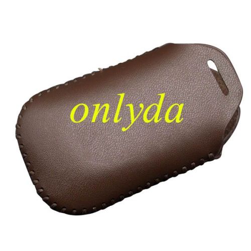 For Honda 3button key leather case for CRIDER, ACCORD, JADE, 2014FIT, VEZE.