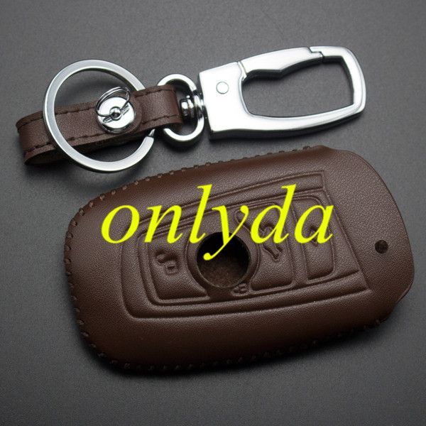 For BMW 3 button key leather case used for 1series 3series, 5series, 7series, Z4 X1 X6 X3 X4 M3 M5 M6