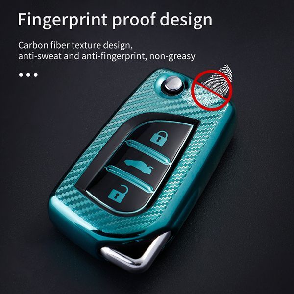 Toyota 3 button TPU protective key case please choose the color