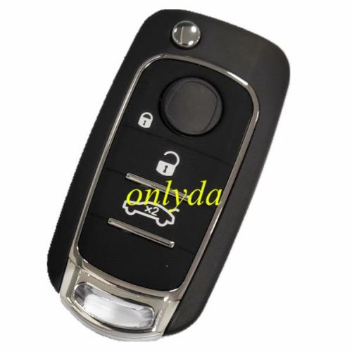 For Egea 500X , Tipo 3 button flip Remote Key blank with SIP22 blade