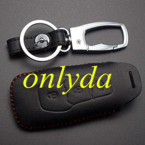 For Ford 3 button key leather case for new Mondeo 2013.