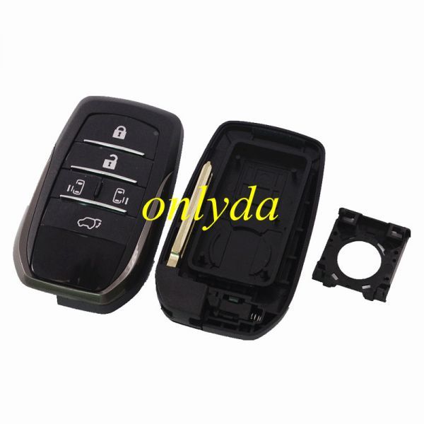 5 button remote key blank with blade