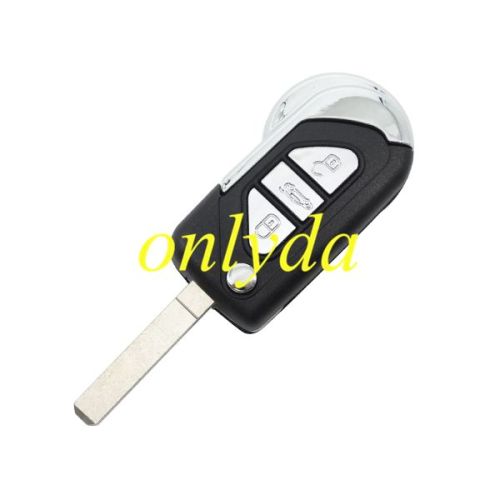 For Peugeot 3 buttion key blank with VA2 blade