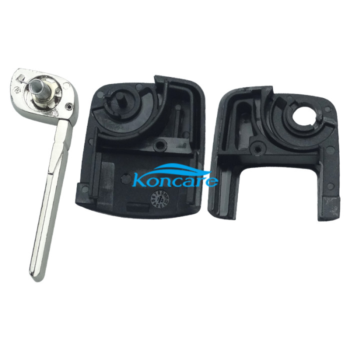 Audi remote key head blank with HU66 key blade (the connect position is square)