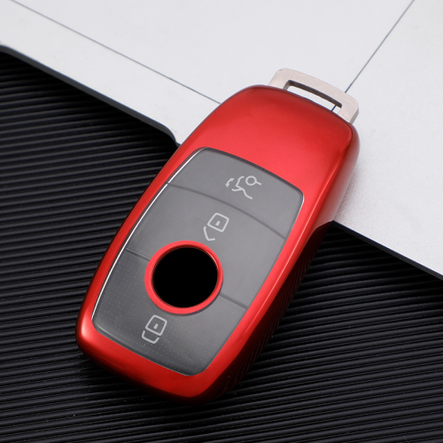 for Benz TPU protective key case black or red color, please choose