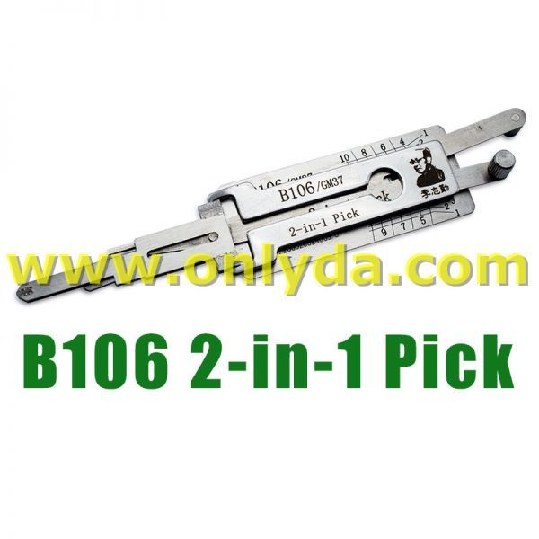 For Lishi B106 GM37 2 in 1 tool