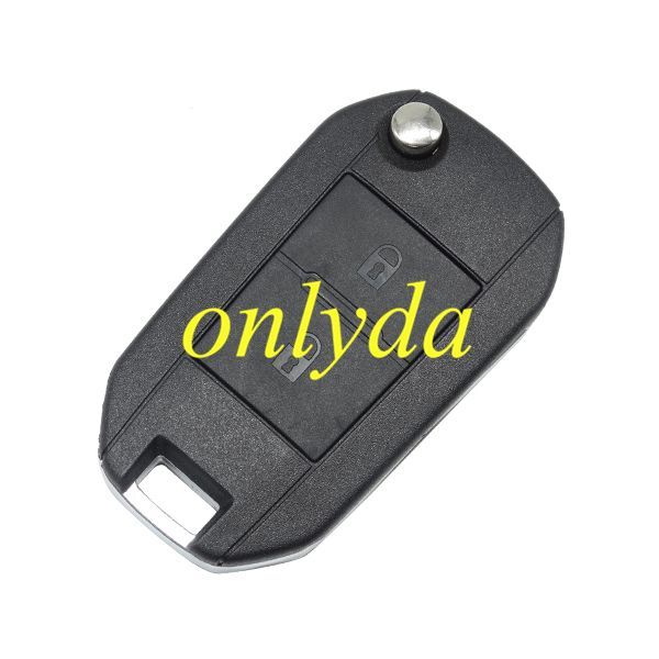 For Peugeot 2 button key shell with HU83 Blade