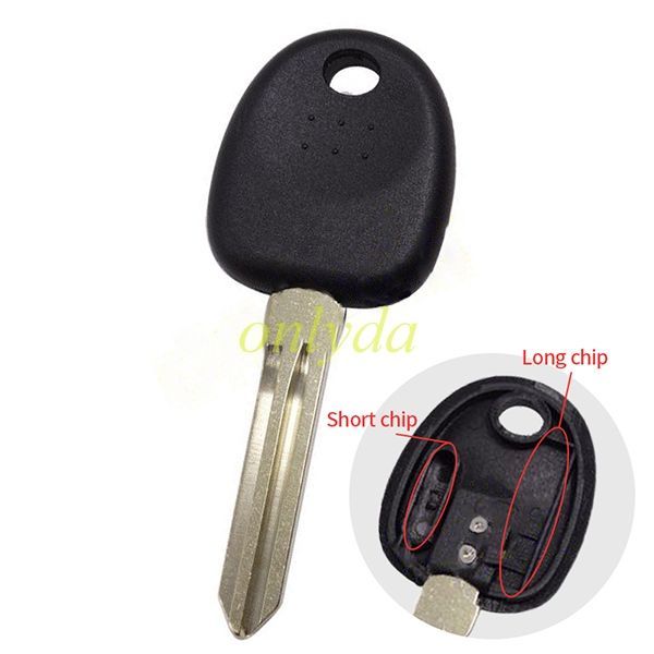 Hyundai transponder key with long 7936 chip with right blade