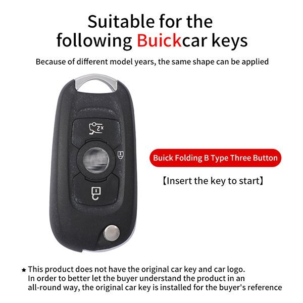 Buick Chevrolet 4 button TPU protective key case, please choose the color