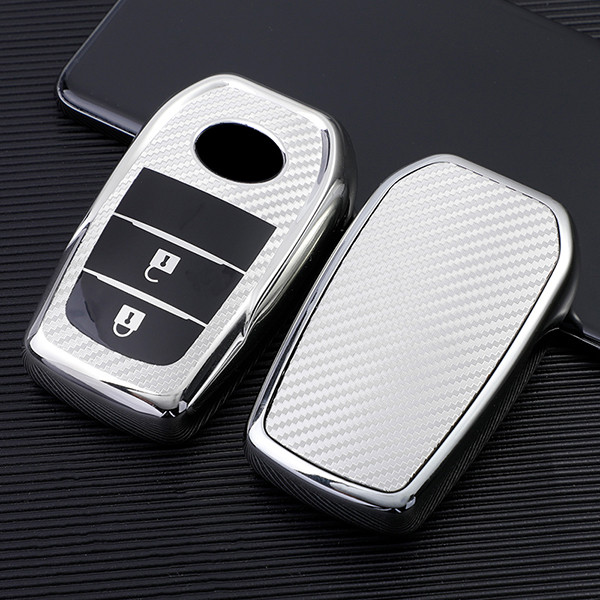 Toyota 2 transparent button TPU protective key case, please choose the color