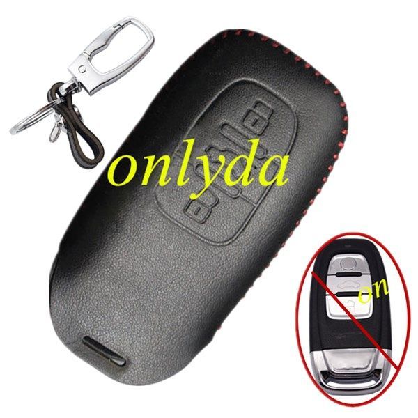 For Audi 3 button key leather case used for A1 A3 A4 A5 A4L A5 A6L Q3 Q5 Q7 A8 A8L RS5