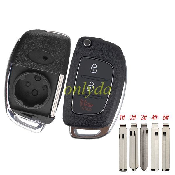 2+1 button remote key blank ,please choose the blade