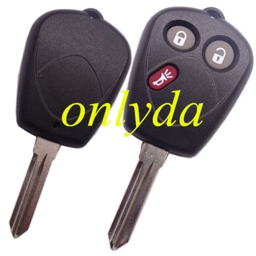 2+1 button remote key blank with battery clamp