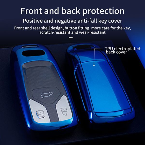 Audi TPU 3button TPU protective key case,please choose the color
