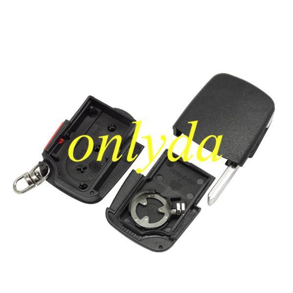 For Audi Small battery 3+1 button remote key blank with panic 1616 model