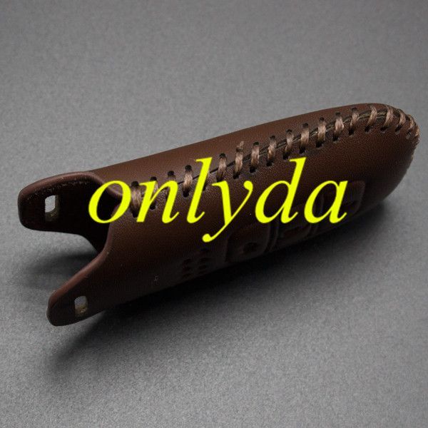 For Honda 3button key leather case for CRIDER, ACCORD, JADE, 2014FIT, VEZE.