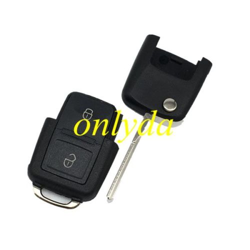 For VW 2 button remote key blank (the key head connect face is square)