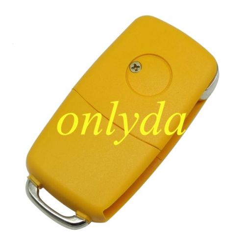 For VW 3 button waterproof remote key blank (yellow